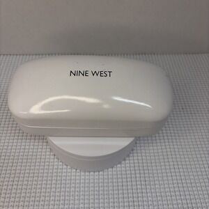 Nine West Eye Glass Case Large White